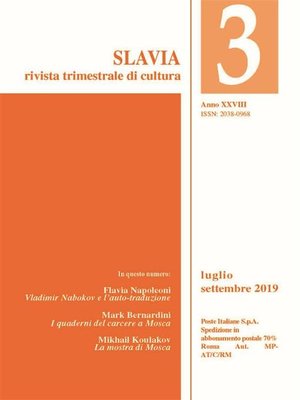 cover image of Slavia N. 3--2019